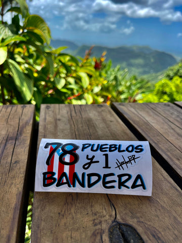 Sticker Oficial - 78 pueblos y 1 bandera